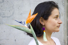 Load image into Gallery viewer, Birds of Paradise-Knot Earring